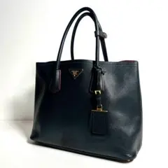 【近年型✨】プラダ ドゥーブレ ラージバッグ トートバッグ サフィアーノレザー