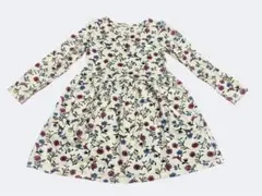 H&M 花柄長袖ワンピース 110cm