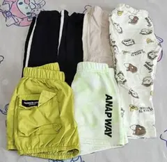 ベビーハーフパンツ　ロングパンツ　スパッツ90cm6点セット【ANAP】子供服のサムネイル