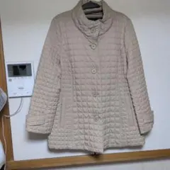 美品レリアンのキルティングジャケット、クリーニング済みスタンドカラー13+日本製