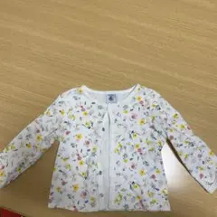 プチバトー　花柄カーディガン