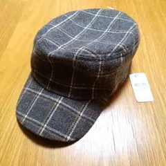 【新品】チェック柄ワークキャップ