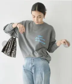 J.J. Mercer ロゴスウェット　グレー BABYLONEのサムネイル
