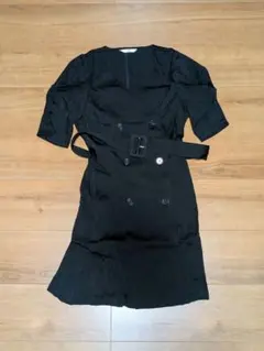 SLY 黒 ミニワンピース 半袖 ベルト付き