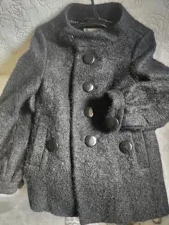 gaminerie グレー ウールピーコート サイズ2