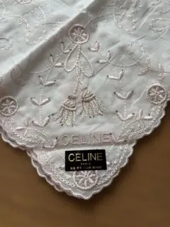 CELINE 刺繍ハンカチ