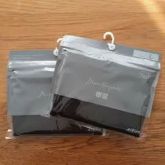 ユニクロ×マメクロゴウチAIRismコットンショーツ L　2枚セットブラック