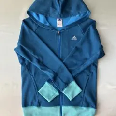 adidas フード付きジップアップパーカー