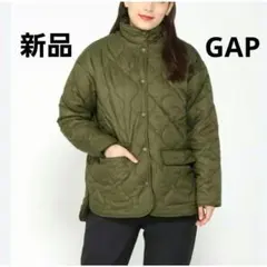 即日発送❗️【新品】ギャップ　キルティングジャケット　カーキ　ボア