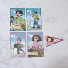 僕のヒーローアカデミア ヒロアカ ミニ色紙 緑谷出久 麗日お茶子
