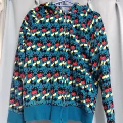 TDR東京ディズニーランド　ミッキー総柄パーカー　TDL　TDS　古着