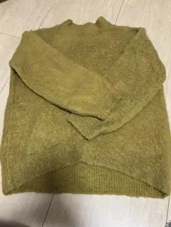 LEPSIM オリーブグリーン 長袖ニット Fサイズ