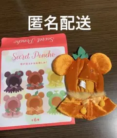【匿名配送】ディズニーストア ユニベア シークレットポンチョ オレンジ