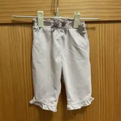 80サイズ 薄いピンク フリルパンツ