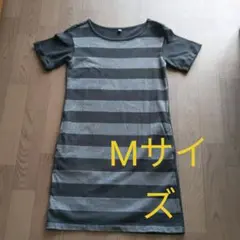 ユニクロ　チュニック黒☓グレー