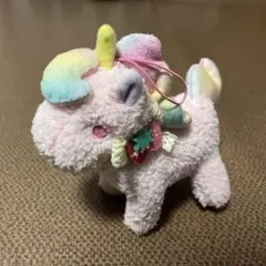 リトルツインスターズ　ユニコーンぬいぐるみマスコット　ピンク　キキララ