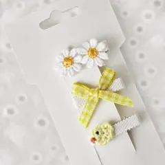 ベビー ヘアクリップ 3個セット