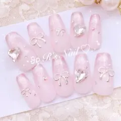 ネイルチップ マグネット フレンチガーリー ワンホン 量産型 韓国 y2k