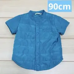 BEAMS mini 中綿ベスト 青 06