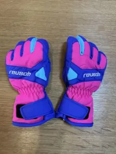 reusch スキーグローブ 子ども用 ピンク パープル
