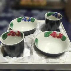 【保証書付き】九谷焼4点セット