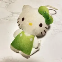 ハローキティ ストラップ 2023年製 緑 キティちゃん