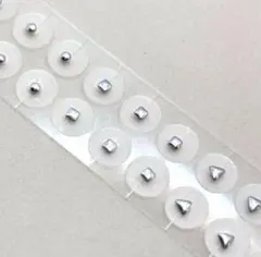 耳つぼジュエリー シルバー 丸 三角 四角 シンプル 20粒 ピアス シール