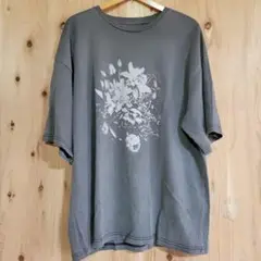 welise モードフラワーグラフィックプリント　オーバーサイズ半袖Tシャツ　M