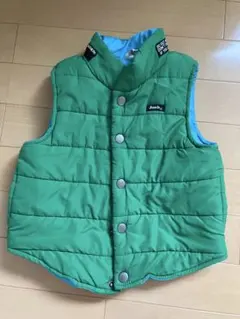 【値下げしました‼️】キッズ ダウンベスト 緑色 100cm~
