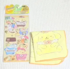 サンリオ❤ポムポムプリン❤マイコーディネートシール タオルハンカチセット