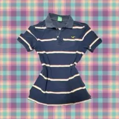 Hollister ホリスター ポロシャツ ネイビー 海外 ギャル 00sのサムネイル