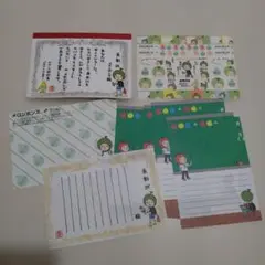 カミオジャパン メロンボンズ シール　メモ帳　ミニメモレター　平成レトロ　レア