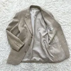 HALLOWEEN UOMO テーラードジャケット　ベージュ　アルパカ混　L相当