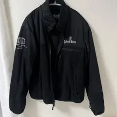 Schott フリースジャケット 黒 M