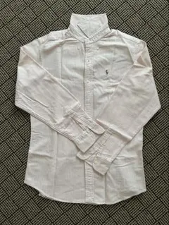Ralph Lauren ピンクストライプ 長袖シャツ 160
