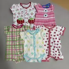 まとめ売り　女の子ロンパース　半袖　【バラ売り可】