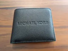 【値下げ】MICHAEL KORS ブラック 二つ折り財布