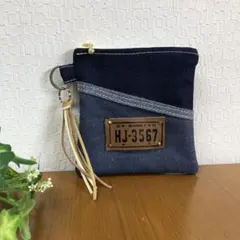 リメイクデニムポーチ