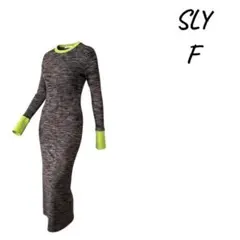 SLY ニットロングワンピース 長袖