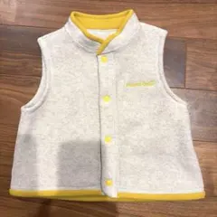 montbell モンベル ベビーキッズフリースベスト 90cm グレー