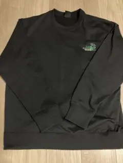 THE NORTH FACE オリーブロゴブラック スウェット L