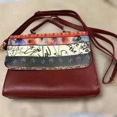スカラー 3way ショルダーバッグ　リュック　ハンドバッグ　赤のサムネイル