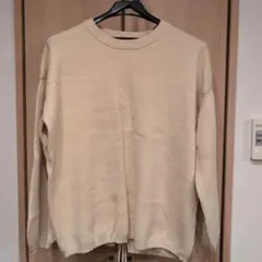 w closet ベージュ 長袖ニット セーター