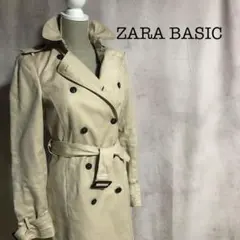 a44 M　ザラベーシック　トレンチコート　ベージュ