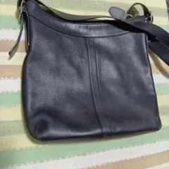 COACH レザー ショルダーバッグ ブラック