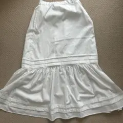 Discoat ロングスカート ホワイト