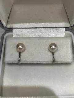 伊勢志摩英虞湾産あこや真珠　7.3 7.4mm パールイヤリング