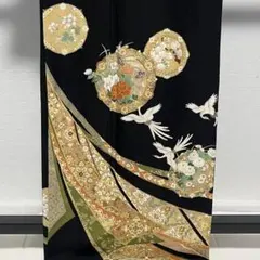 D177 振袖　鳳凰　藤の花　金彩　正絹　着物　袷　極美品 D604 振袖 鳳凰 藤の花 金彩 正絹 着物 袷極美品 - メルカリ