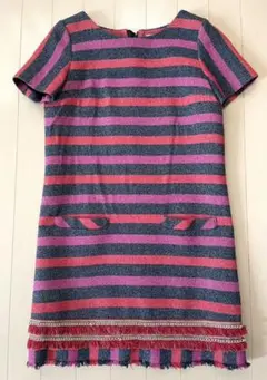 美品☆サカイラック　sacai luck ワンピース　ピンク　ボーダーのサムネイル