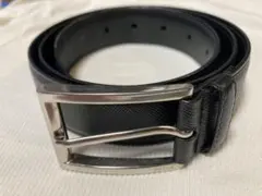 PRADA プラダ サフィアーノレザー ベルト ブラック サイズ「90/36」
